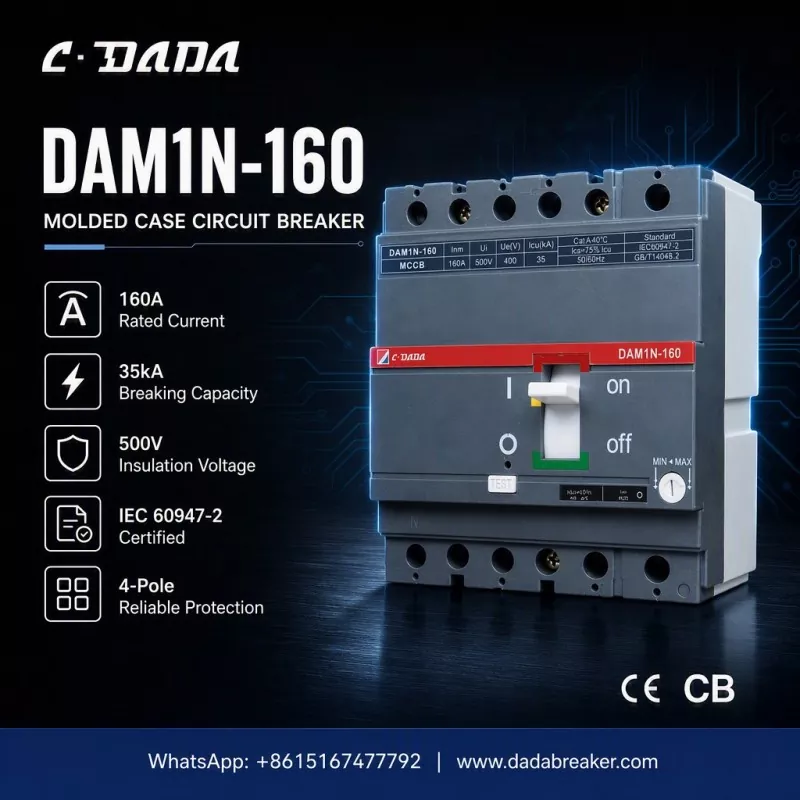 Sənaye şəbəkələri üçün dəqiq qorunma: C·DADA DAM1N-160 MCCB