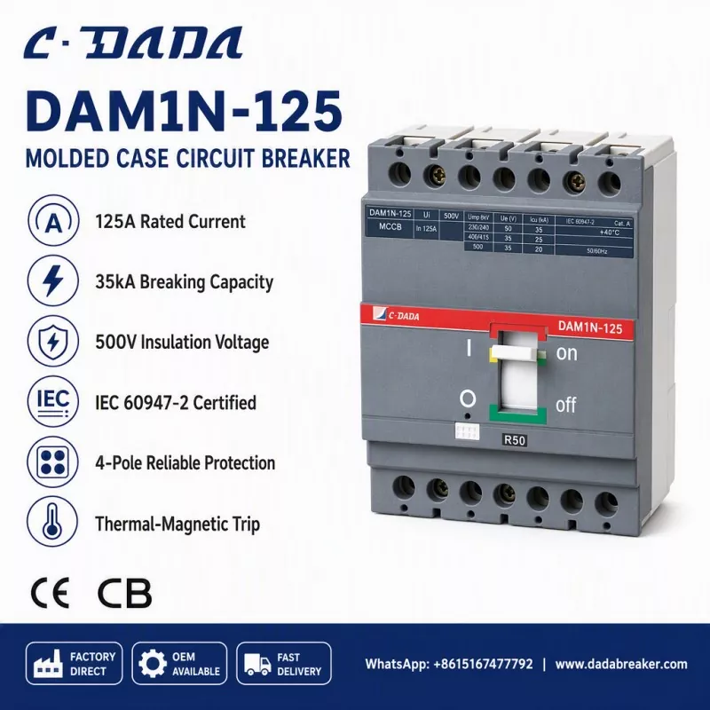 Sub-paylama bütövlüyünün təmin edilməsi: C·DADA DAM1N-125 MCCB Həlli