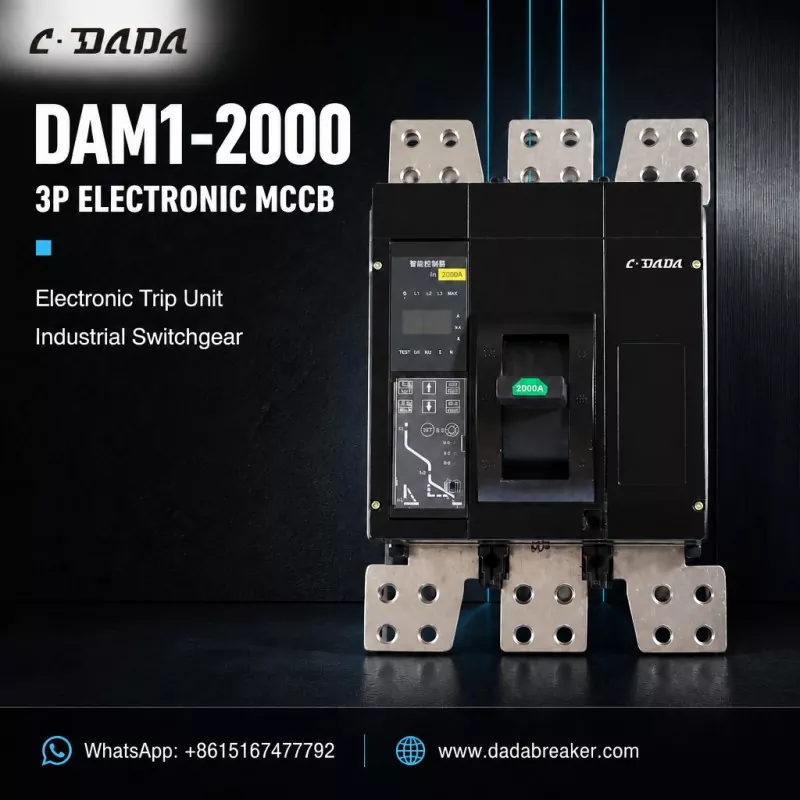 DAM1-2000 Sənaye Kommutatorları üçün 3P Elektron MCCB | C·DADA Elektrik